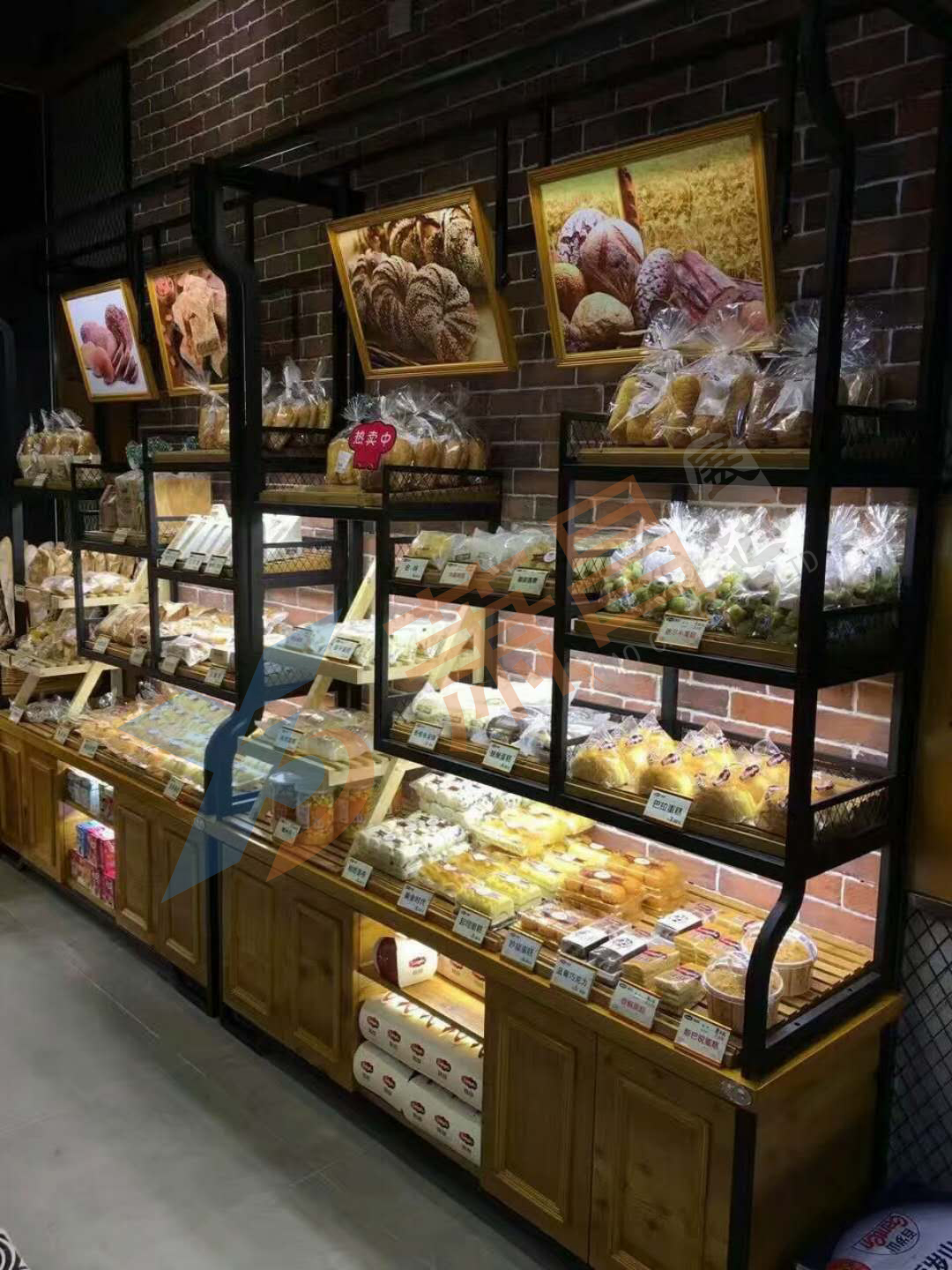 南京面包柜厂家 新款面包展示柜 实木蛋糕柜 吧台-阿里巴巴