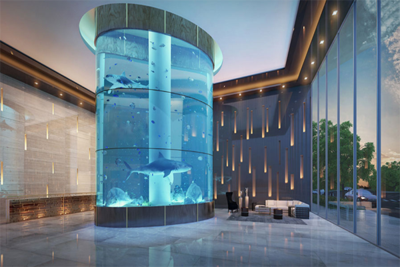 椭圆亚克力鱼缸